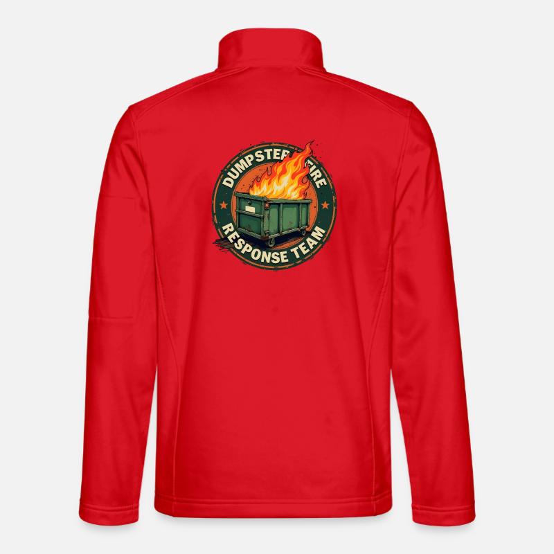 dumpster fire - response team - Veste en tissu softshell Unisexe - rouge