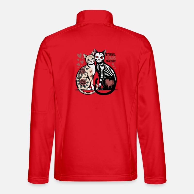 Chats du Chaos éternel - Veste en tissu softshell Unisexe - rouge