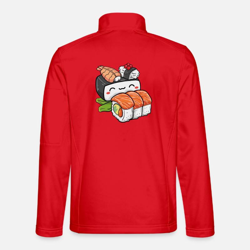 Kawaii Sushi - Unisex Softshelljacke - Rot