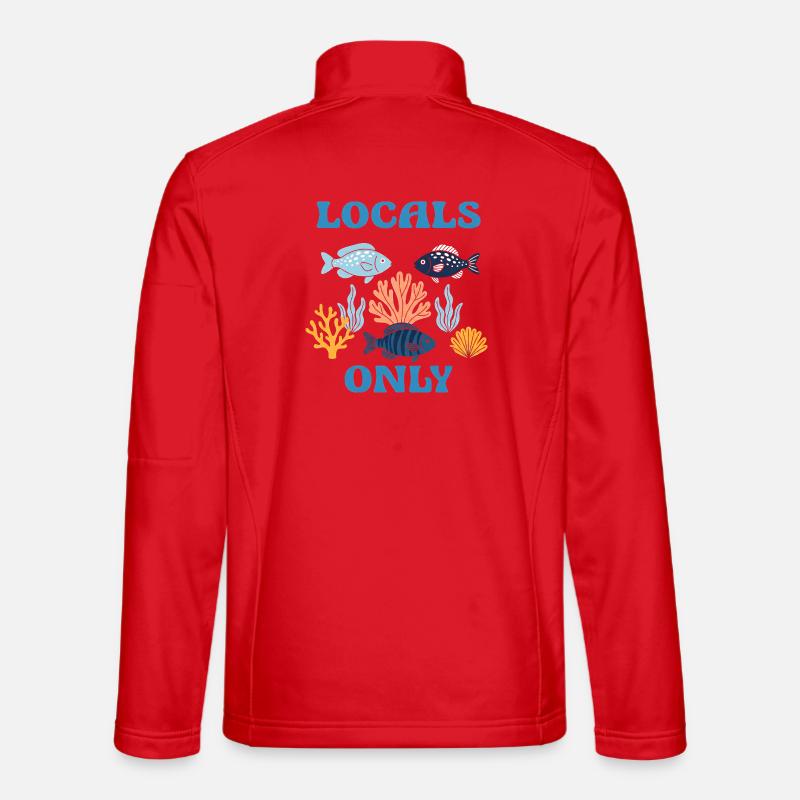 Saying Locals Only Summer Fashion - Unisex Softshell Jacket - red