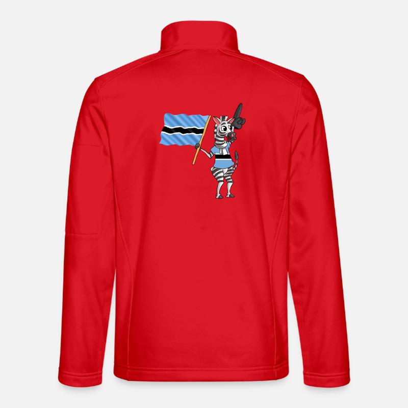 Botsuaner Zebra - Unisex Softshelljacke - Rot