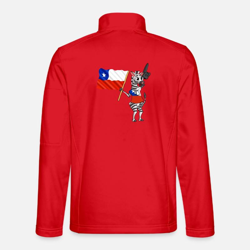 Chilene Zebra - Unisex Softshelljacke - Rot