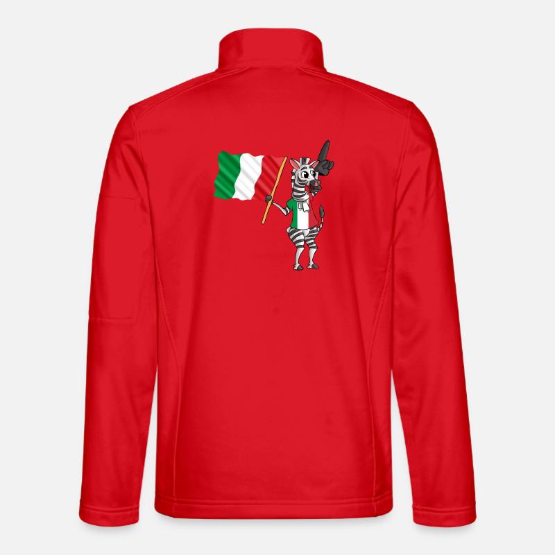 Italian zebra - Unisex Softshell Jacket - red
