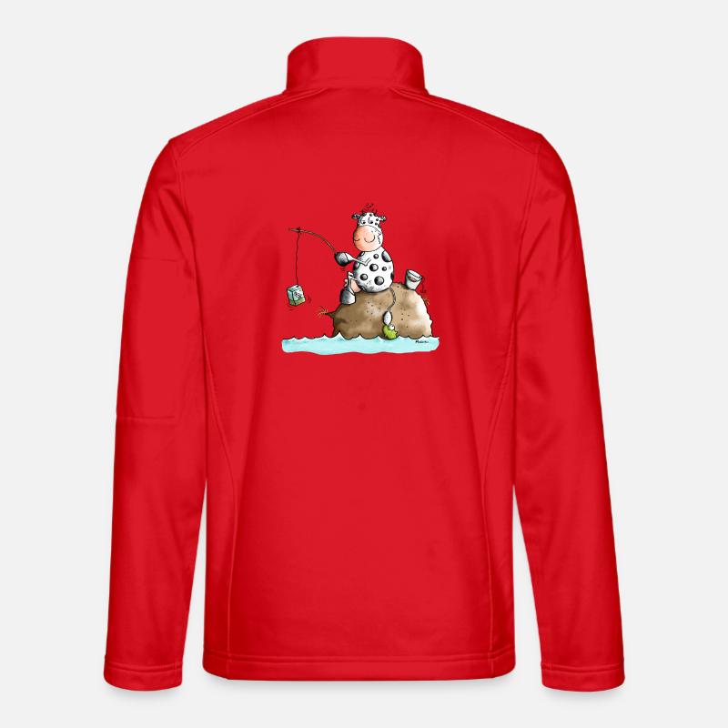 Vache De Pêche Veste en tissu softshell Unisexe