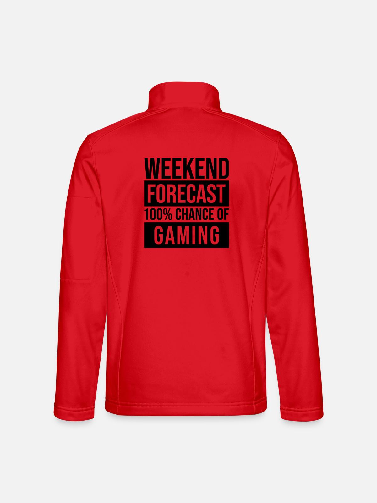 Gaming Gaming Gaming - Unisex Softshelljacke - Rot - Hinten