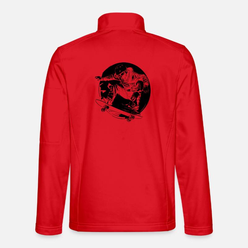 Skateboarder Comic-Stil Unisex Softshelljacke