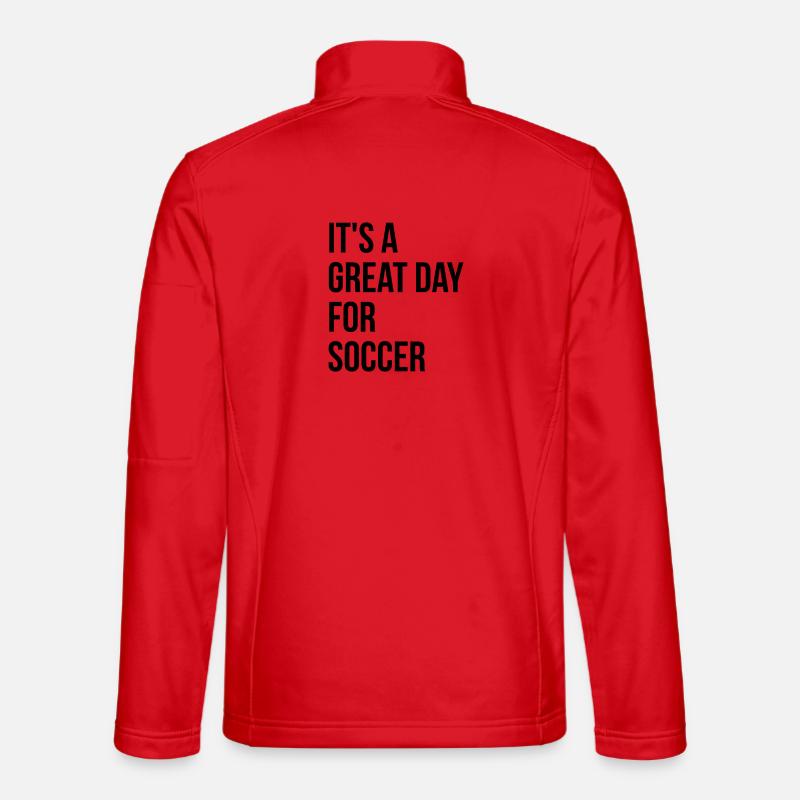 Soccer - Unisex Softshell Jacket - red
