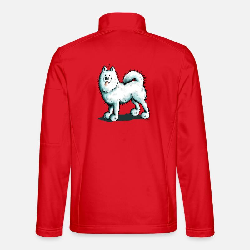 Sammy Samoyed - Samoyède - Veste en tissu softshell Unisexe - rouge