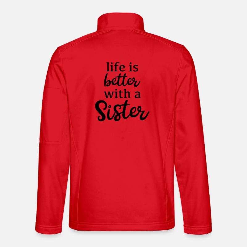 Schwester - Unisex Softshelljacke - Rot