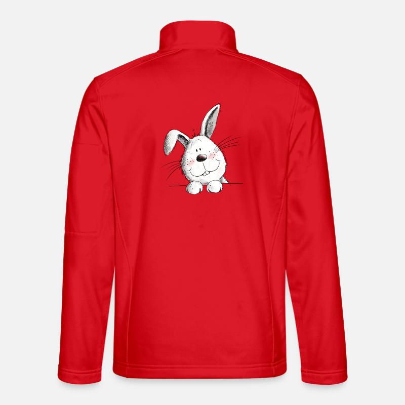 Funny rabbit I rabbit motif rabbit - Unisex Softshell Jacket - red