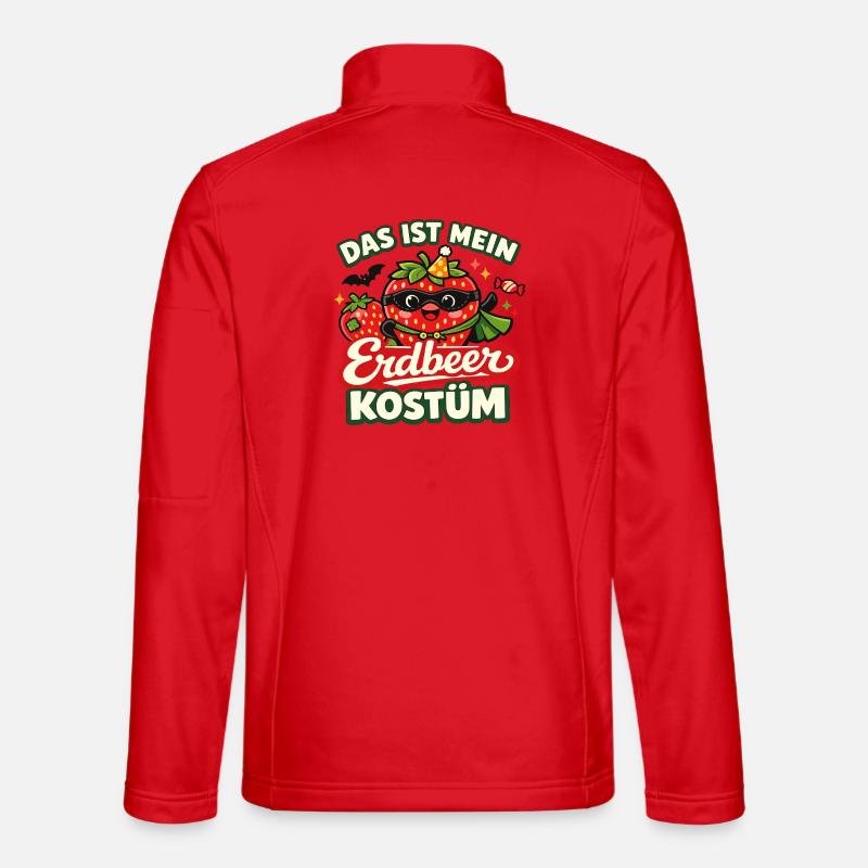 Erdbeere Kostüm Obst Frucht Karneval Fasching - Unisex Softshelljacke - Rot