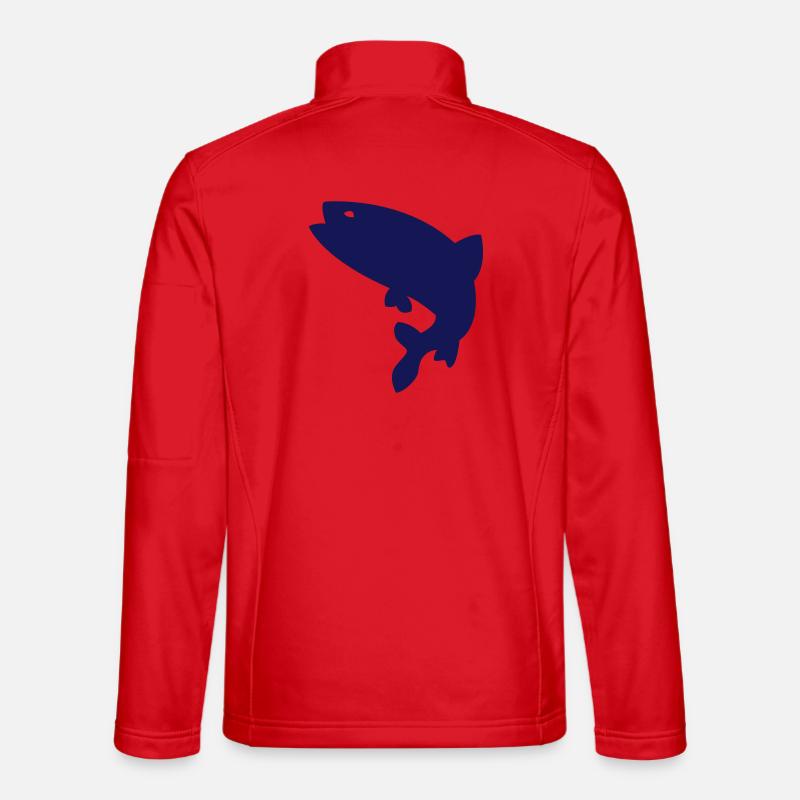 Fish - Unisex Softshell Jacket - red
