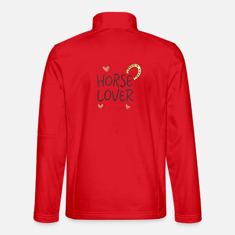 Love Horses Visual - Unisex Softshell Jacket - red