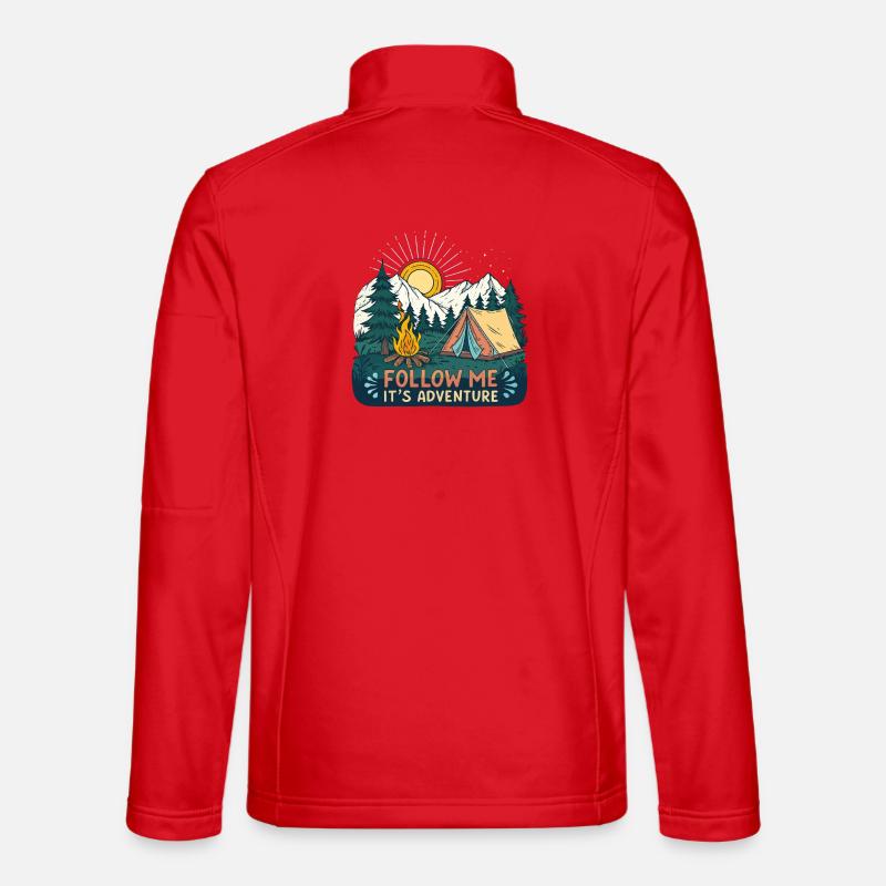 Outdoor Abenteuer Natur - Unisex Softshelljacke - Rot