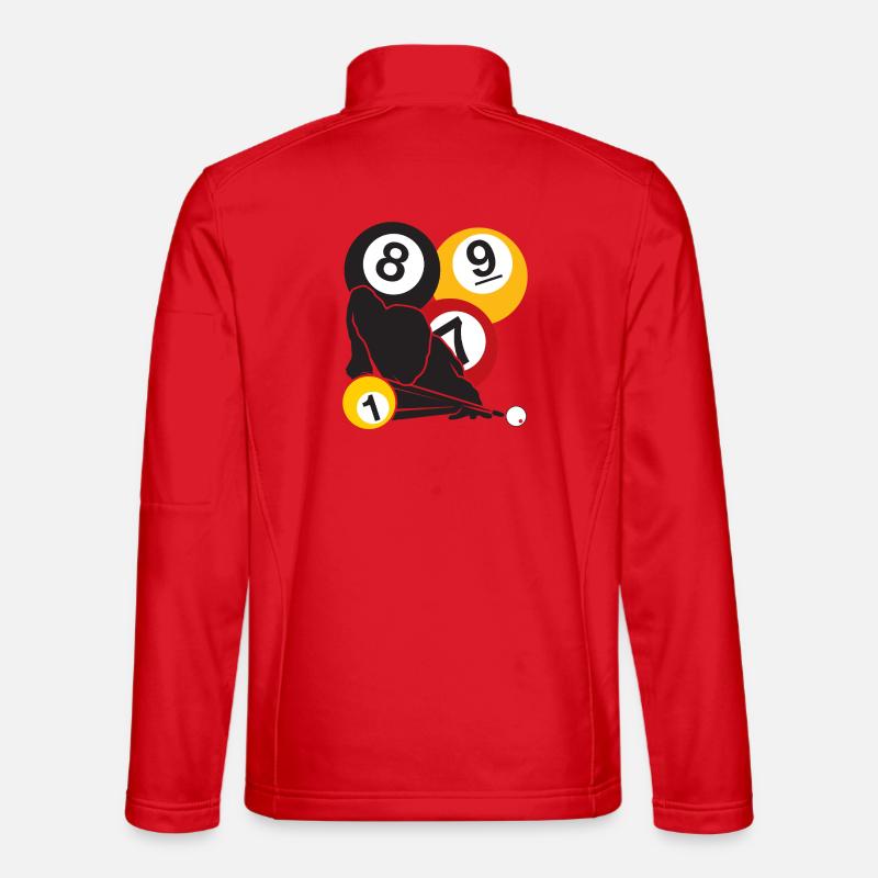 Billiards Focus - Unisex Softshell Jacket - red