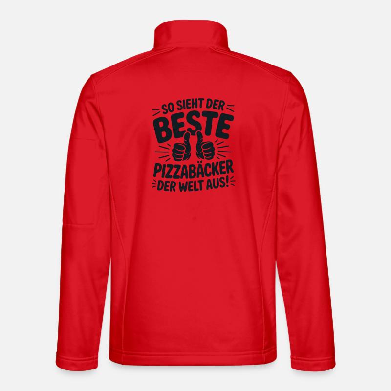 Pizzabäcker Geschenkidee - Unisex Softshelljacke - Rot