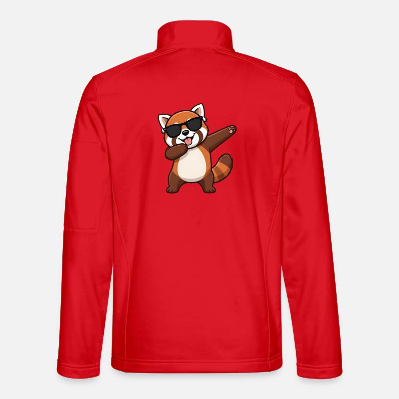 Dabbing Red Panda Unisex Softshell Jacket