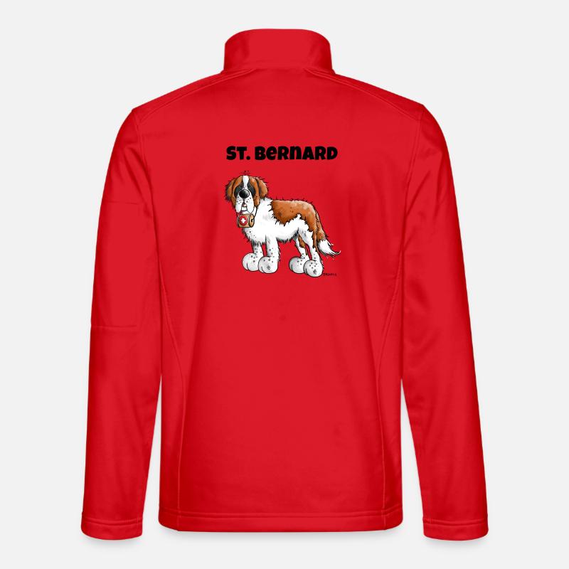 Saint Bernard - Unisex Softshell Jacket - red
