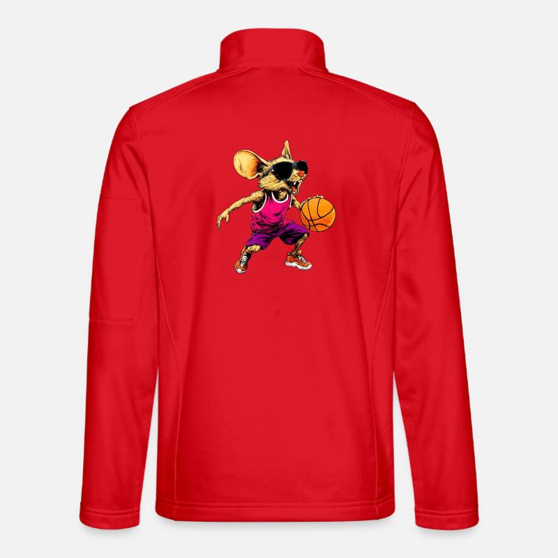 Basketball Mäuschen - Unisex Softshelljacke - Rot