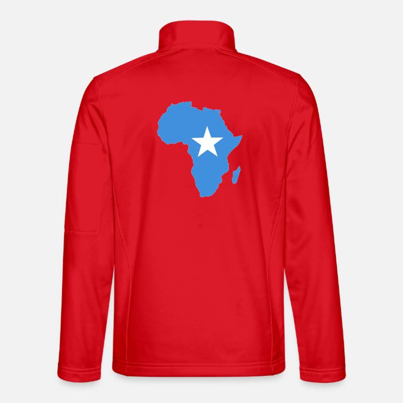 Somalia Flag Africa - Unisex Softshell Jacket - red