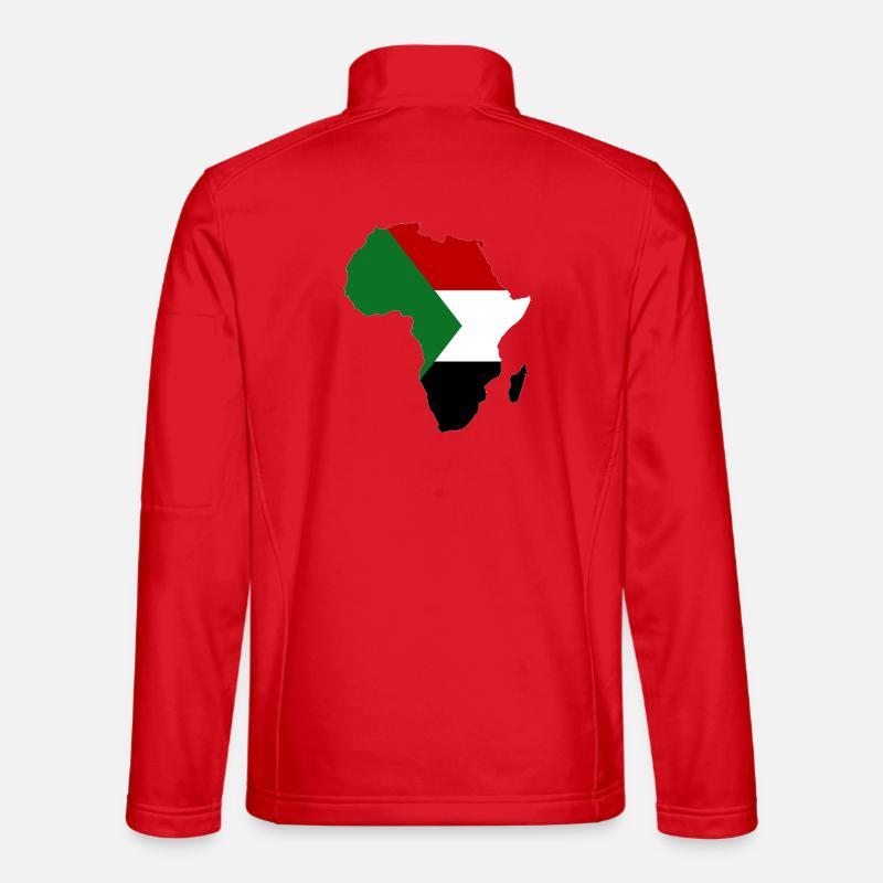 Sudan_Flagge_Afrika - Unisex Softshelljacke - Rot