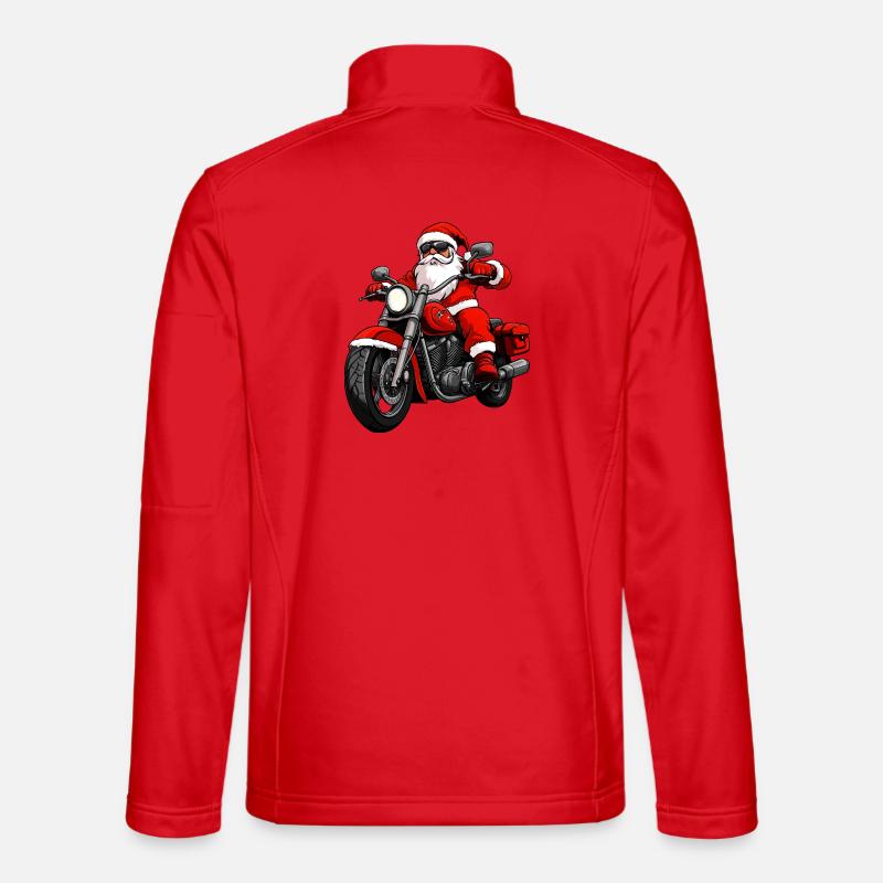 Motards Noël Veste en tissu softshell Unisexe