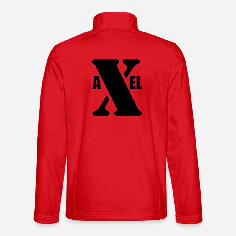 Axel – First Name Design | Minimal Typography Unisex Softshelljacke