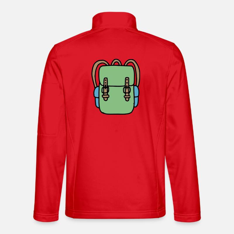 Backpack in green - Unisex Softshell Jacket - red