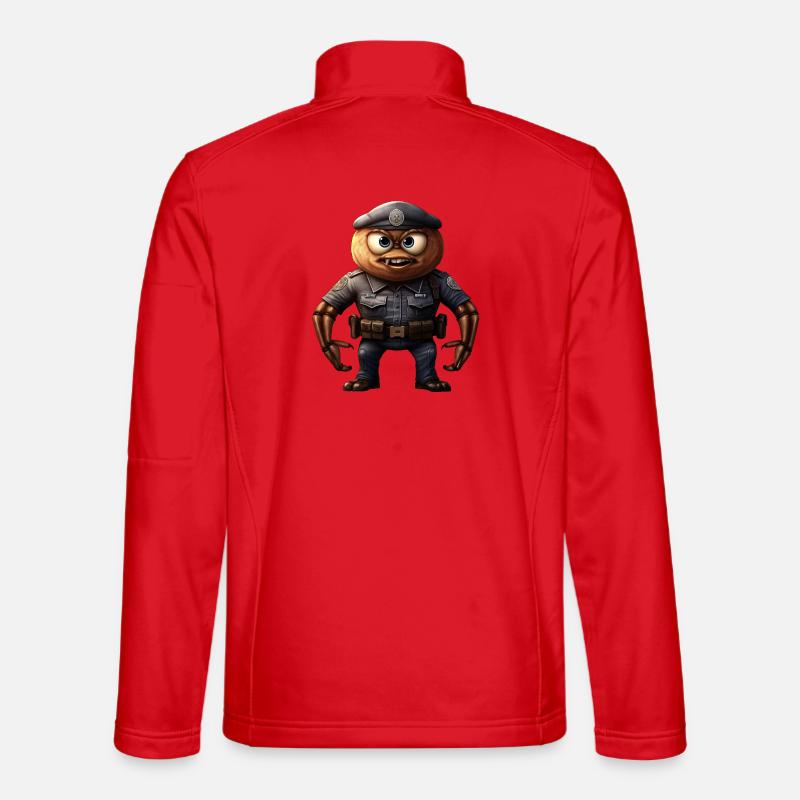 Spinnen Polizist - Unisex Softshelljacke - Rot