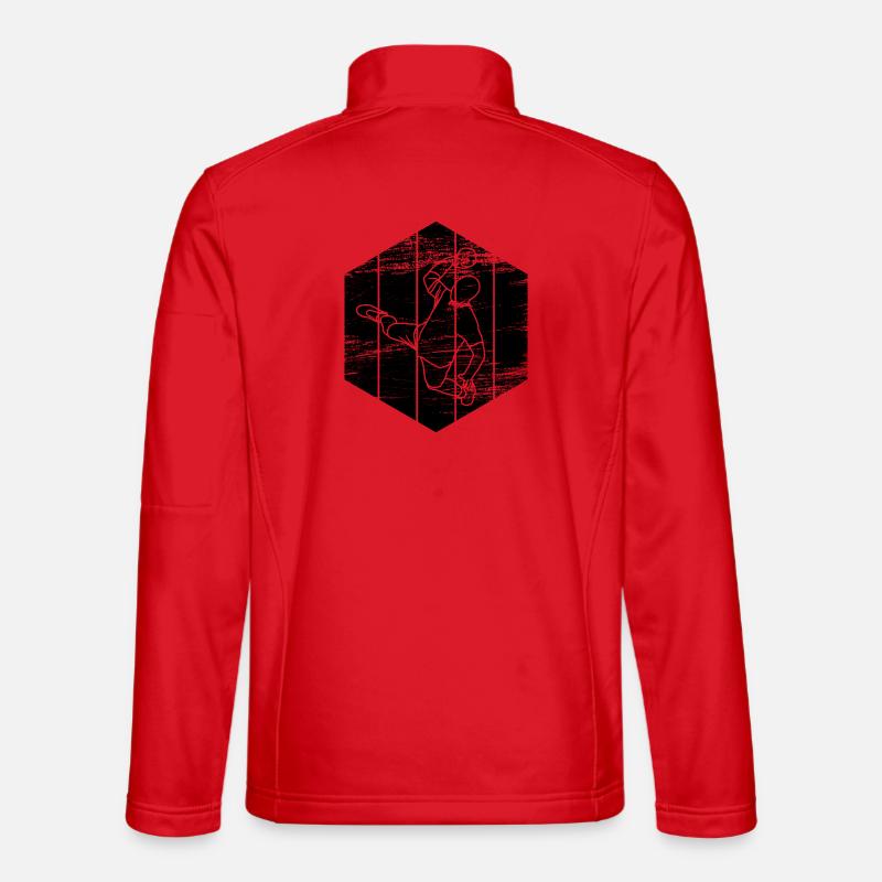 Funny handball player - Unisex Softshell Jacket - red