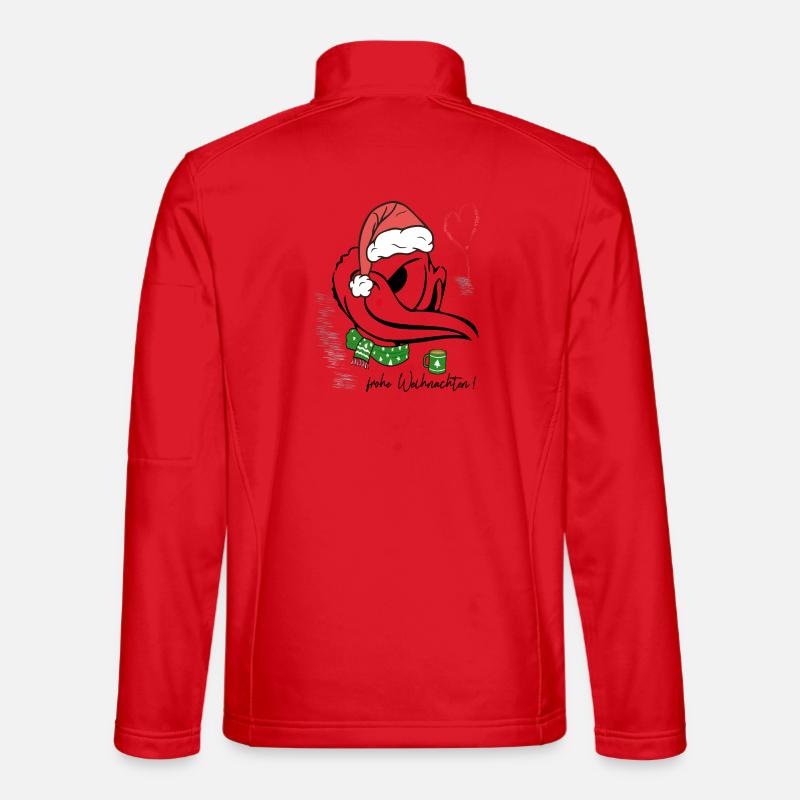 Frohe Weihnachten - Unisex Softshelljacke - Rot