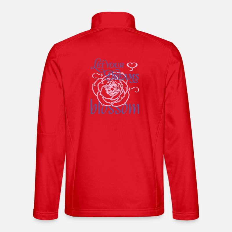 Blossom Your Dreams - Unisex Softshelljacke - Rot