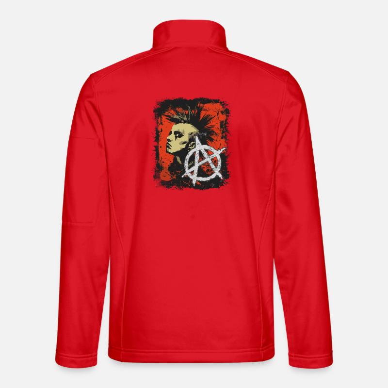 Fille punk rock Veste en tissu softshell Unisexe