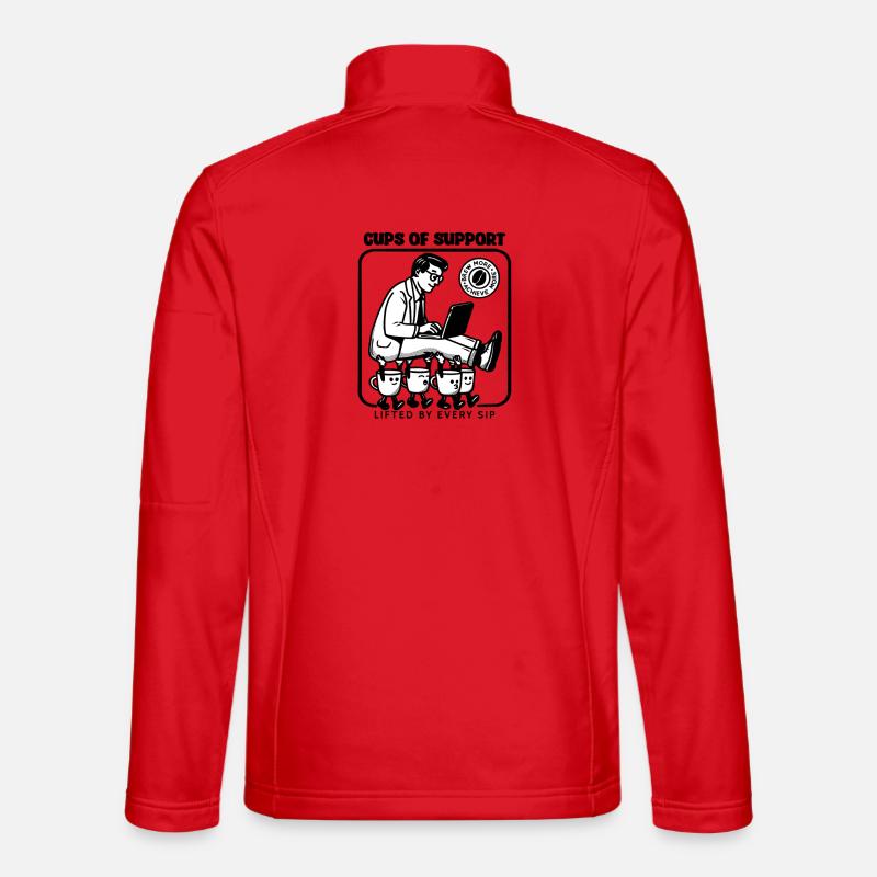 Cups of Support - Unisex Softshell Jacket - red