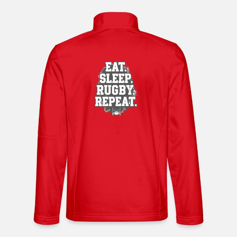 Manger et dormir Rugby Répéter Veste en tissu softshell Unisexe