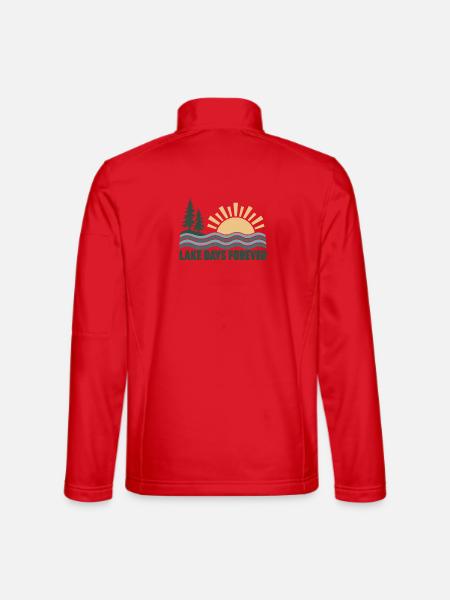 Lake Days Forever - Unisex Softshelljacke - Rot