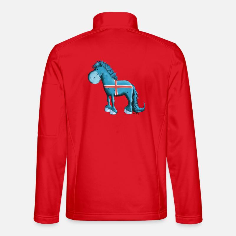 Der Isländer ist da Unisex Softshelljacke
