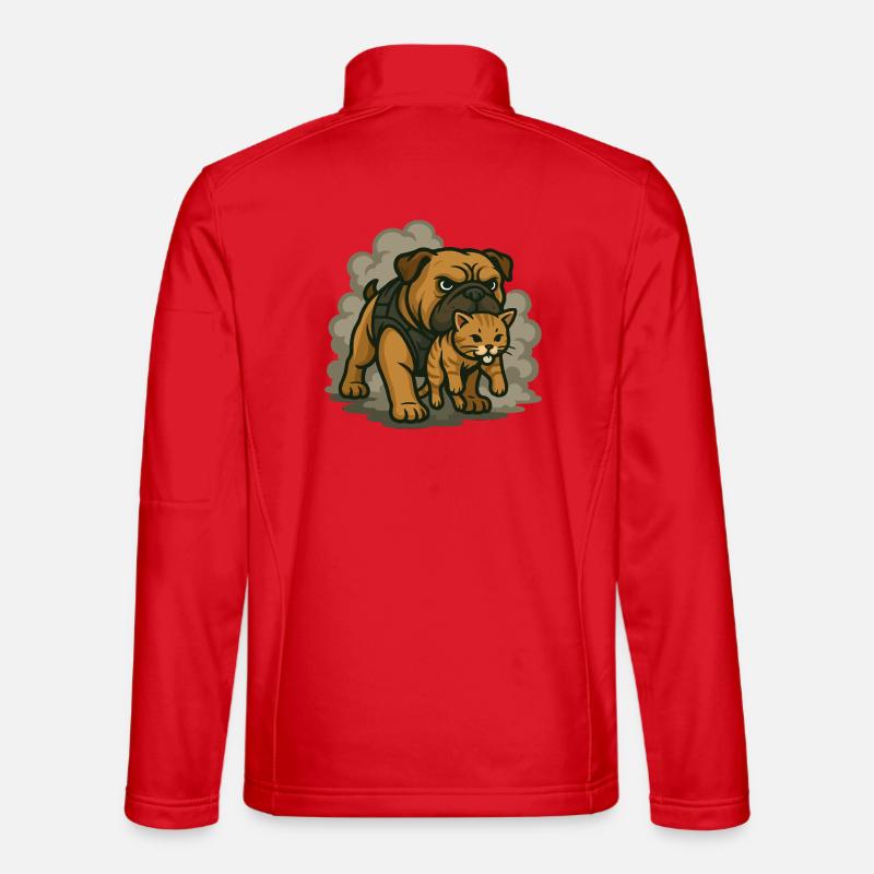 Guard Dog and Cat Duo Unisex Softshell Jacket