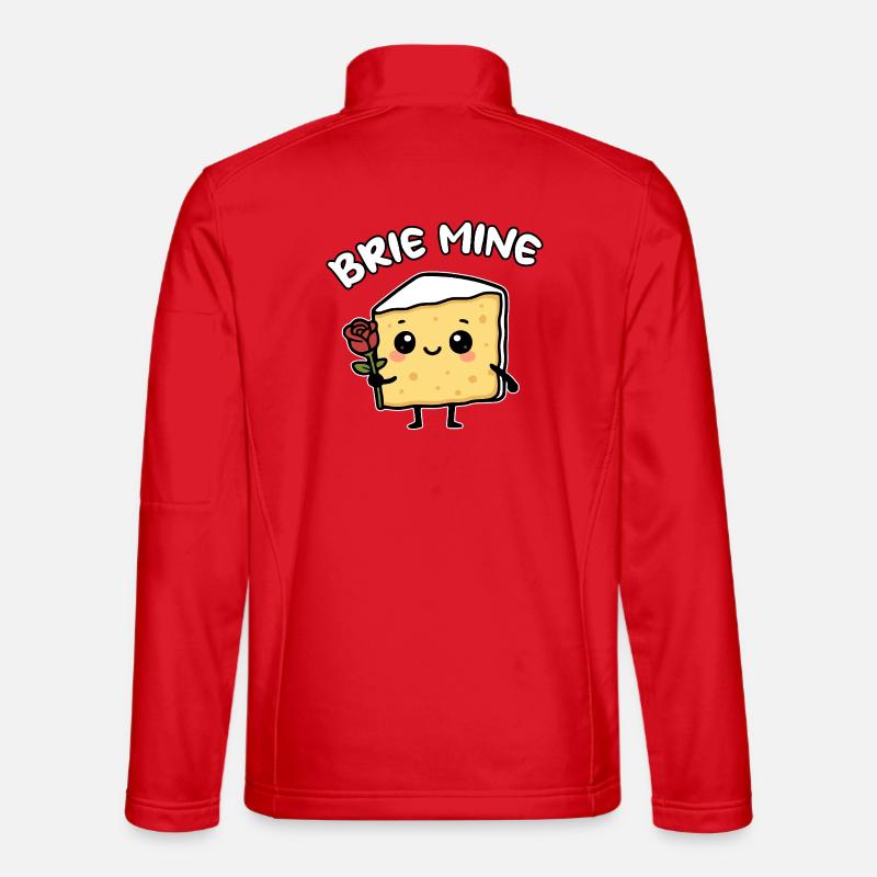 Käse Rose Liebe Käseecke Briekäse Brie Mine - Unisex Softshelljacke - Rot