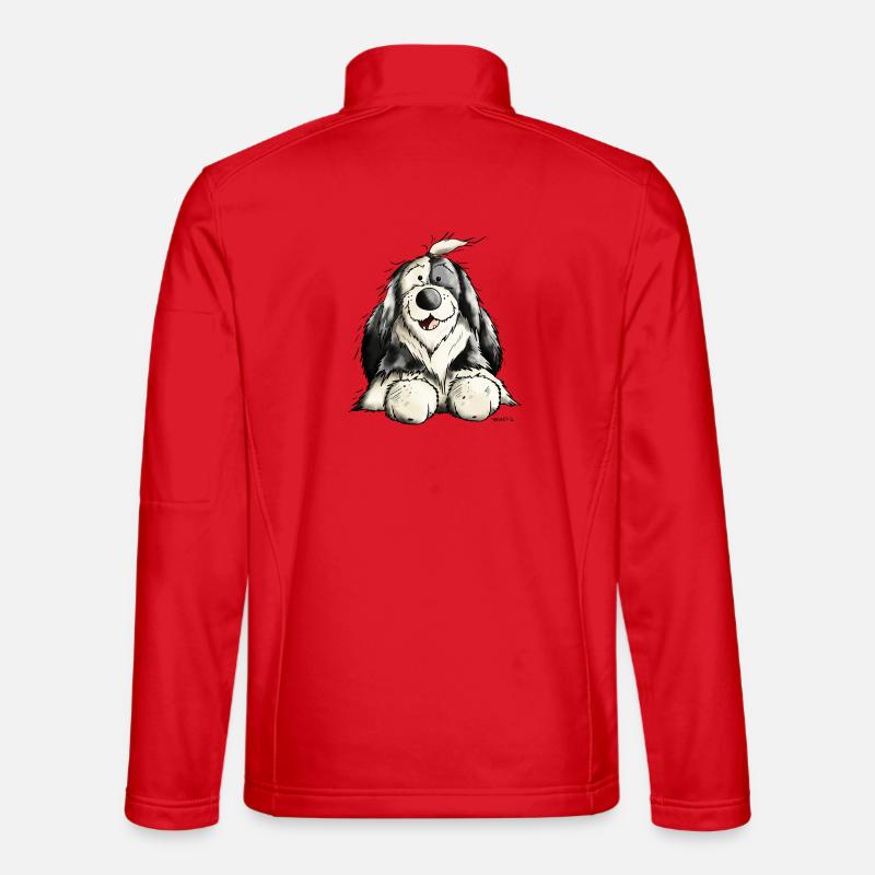 Süßer Bobtail - Unisex Softshelljacke - Rot