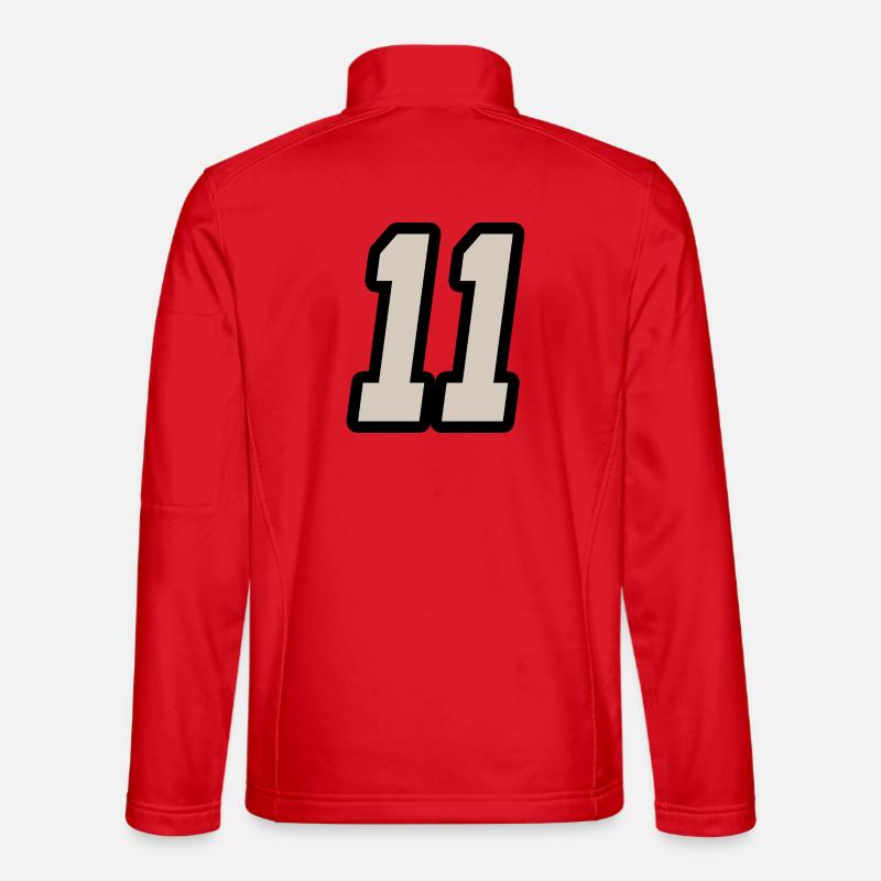 Nummer elf 11 - Unisex Softshelljacke - Rot