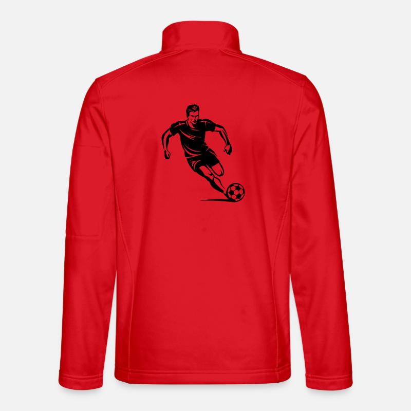 Soccer Boy - Unisex Softshell Jacket - red