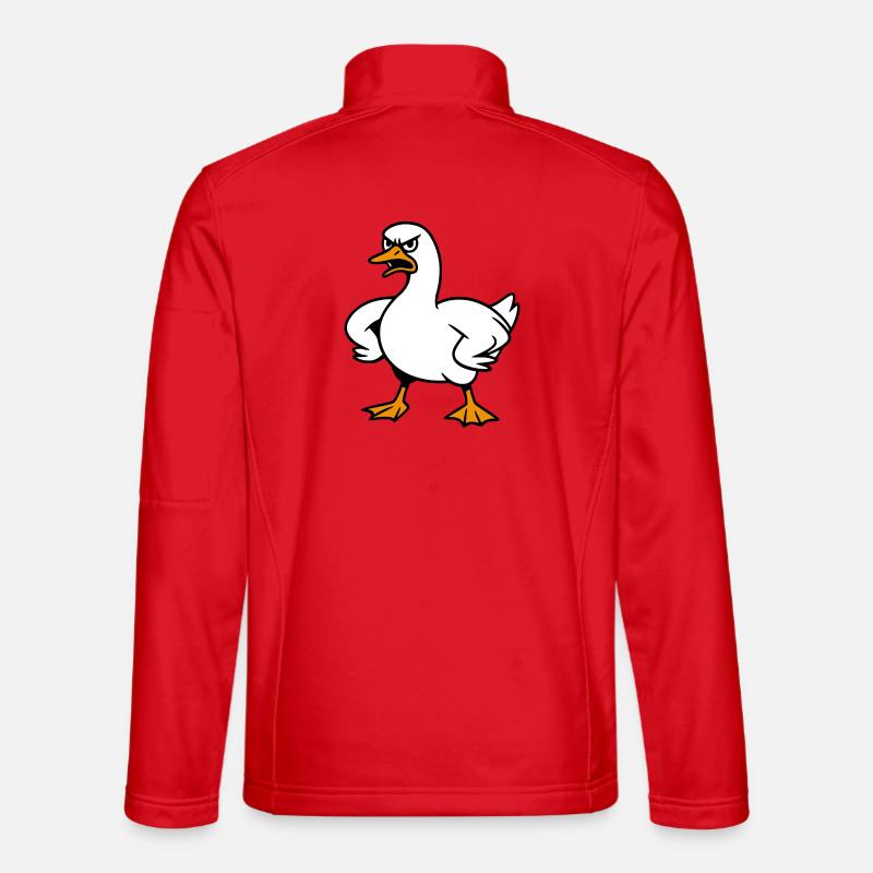 Angry goose - Unisex Softshell Jacket - red
