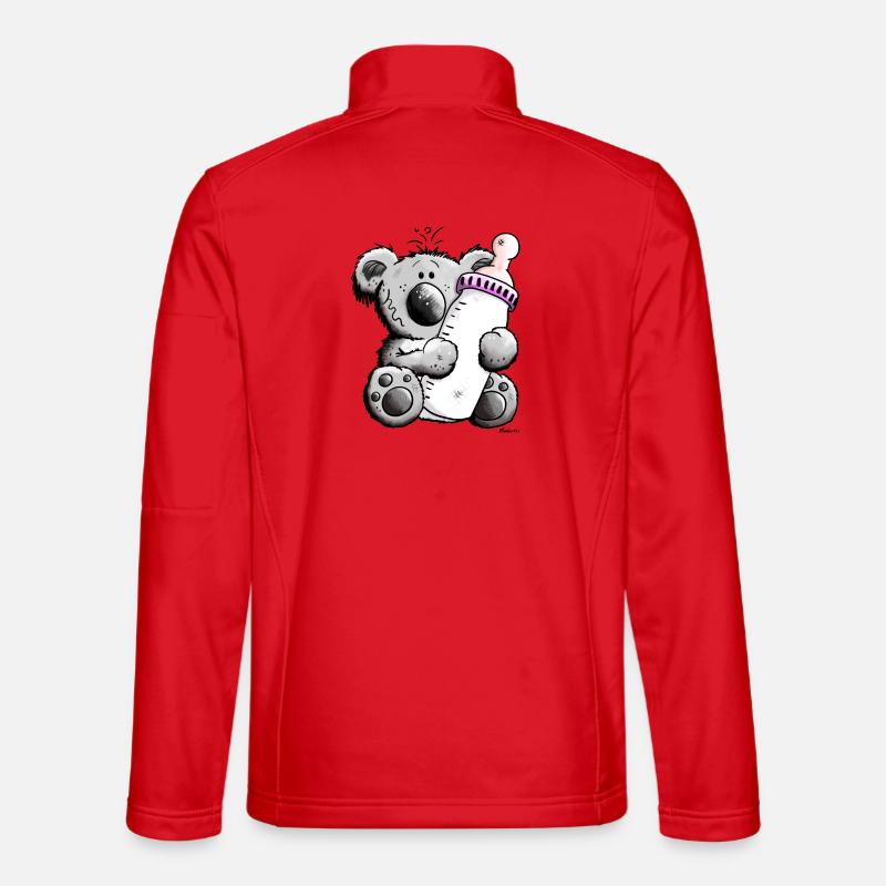 Baby Koala - Unisex Softshell Jacket - red