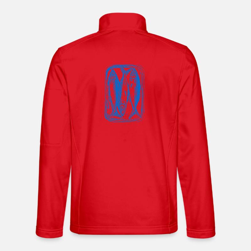 Dosenfisch - Unisex Softshelljacke - Rot