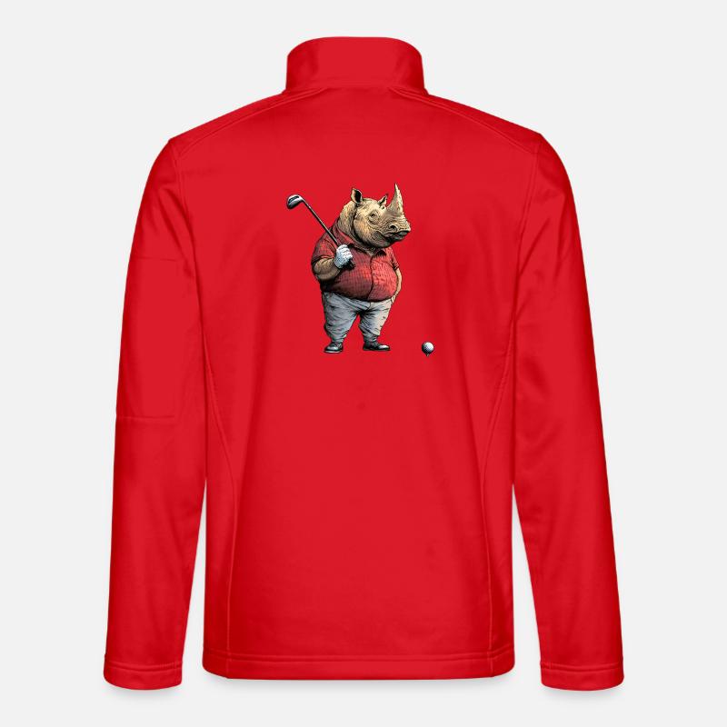 Nashörner Golf - Unisex Softshelljacke - Rot