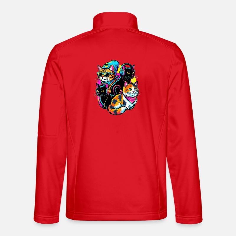 Quatuor de DJs Neon Cats Veste en tissu softshell Unisexe