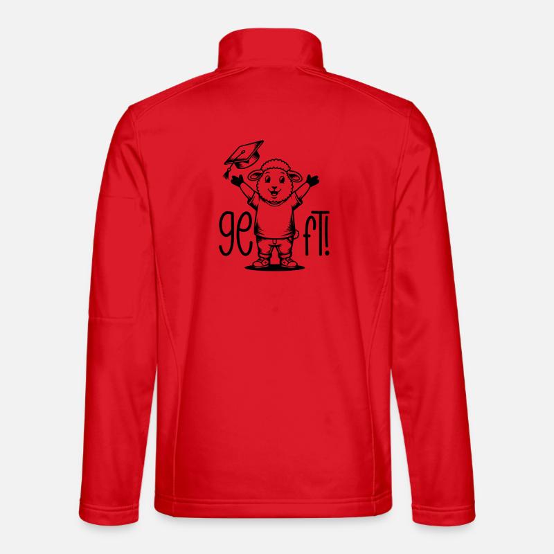 Geschafft! Schaf - Unisex Softshelljacke - Rot