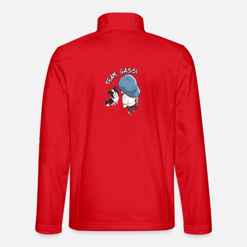 Team Gassi Cartoon Design Unisex Softshelljacke