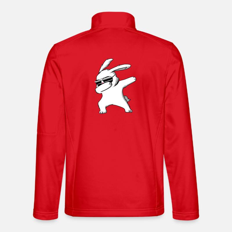 Easter Easter with Sunglasses Gift - Unisex Softshell Jacket - red
